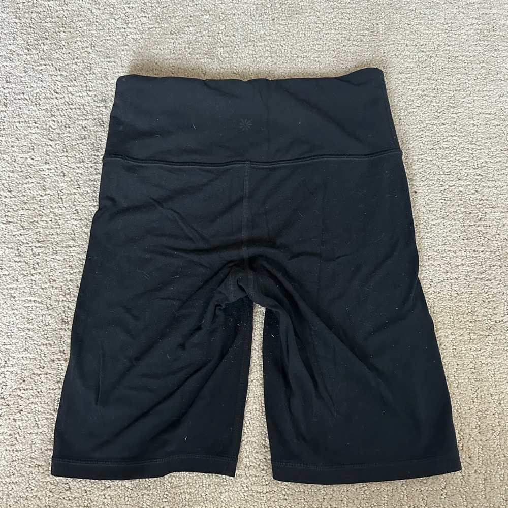 Athleta Women's Black Bike Shorts - Picture 3 of 4